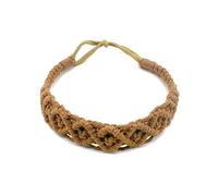 Bandeau élastique en corde de coton crochet bohème tissé à la main décontracté sport accessoires de cheveux mode tendance doux et confortable