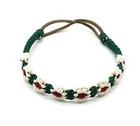 Bandeau élastique en corde de coton tricotée - Style bohème - Accessoire élégant pour cheveux - Pour femme - Style décontracté - Accessoire de fête