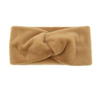 Bandeau élastique en peluche chaude avec nœud pour femme, bandeau de sport, ski, cyclisme, bandeau antidérapant et extensible