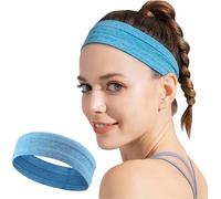 Bandeau élastique en tissu pour courir Fitness bleu