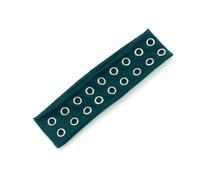 Bandeau élastique large classique à œillets style punk, doux et extensible pour les jeunes, les créateurs de tendances, les femmes et les hommes, unisexe avec œillets creux