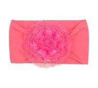 Bandeau élastique pour bébé avec fleurs - Doux et extensible - Ornements de cheveux - Accessoires de photographie