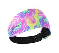 Bandeau élastique pour femme Motif vagues mystères Art Violet
