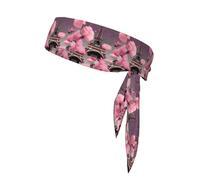 Bandeau élastique pour homme et femme Motif Tour Eiffel Paris Street Rose