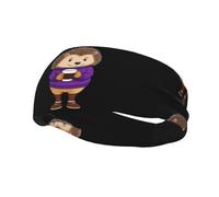 Bandeau élastique pour le yoga, le sport, le fitness, la course à pied, le basket-ball, le sport, le sport, le sport, le sport, le fitness, le sport, le basket-ball, violet