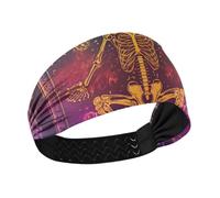 Bandeau élastique tendance mexicain antidérapant pour femme pour sports athlétiques, entraînements de tennis, course à pied