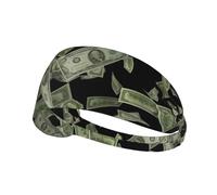 Bandeau élastique ultra doux avec imprimé dollar pour le sport, la course à pied, la gym, la randonnée