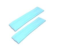 Bandeau élastique uni élastique de 5 cm de large pour cheveux (bleu clair)