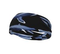 Bandeau élastique unisexe en forme de baleine de glace polaire, idéal pour le yoga, le fitness, la course à pied, le basket-ball, le sport, la transpiration,