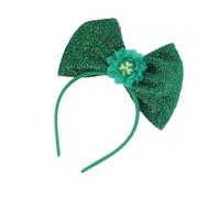 Bandeau élégant avec nœud et motif trèfle pour ajouter une touche de plaisir aux fêtes de fin d'année et aux activités scolaires