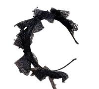 Bandeau élégant avec nœuds en dentelle pour femme - Accessoire de cheveux tendance pour soirée, fête et cosplay