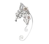 Bandeau Elfe， Coiffe de fée en argent de forêt Bandeau en brindilles de forêt Manchettes d'oreilles d'elfe Couronne Bandeau Boucles d'oreilles Accessoires for décoration de cosplay for accessoire de c