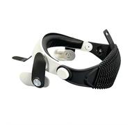 Bandeau Elite amélioré pour Meta Quest 3/3S - Sangle confortable légère avec ajustement réglable, réduit la pression faciale et permet une utilisation allongée à plat (noir)