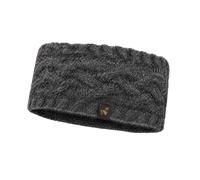 Bandeau en 100 % laine d'alpaga - Design tressé - Doux, chaud et respirant - Élastique et régule la température - Bandeau d'hiver pour l'extérieur et la vie quotidienne (1, anthracite, taille unique)