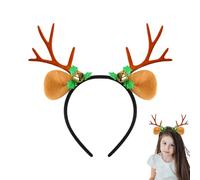 Bandeau en bois de cerf, pour Noël, cosplay, fête, cosplay, fête costumée, événements à thème, représentations sur scène, réunions sociales, créateurs de contenu, fête d'hiver