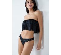Bandeau en broderie bretelles amovibles - Evasion - S - Black - Femme - Etam