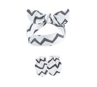 Bandeau en coton doux et respirant pour bébé - Accessoires pour cheveux extensibles avec gants pour nouveau-nés filles et nourrissons de 0 à 12 mois