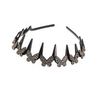 Bandeau En Cris-tal Ondulé Papillon, Bandeau Ondulé Pour Femmes (A)