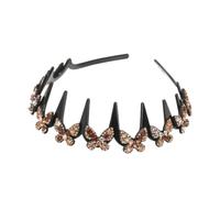 Bandeau En Cris-tal Ondulé Papillon, Bandeau Ondulé Pour Femmes (B)