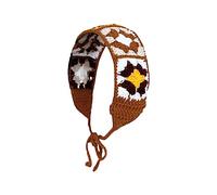 Bandeau en crochet creux pour cheveux - Motif floral ethnique - Turban pour filles - Accessoires photo