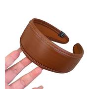 Bandeau en cuir à large bord à la mode pour femmes, accessoire de cheveux léger pour un usage quotidien et des occasions spéciales accessoire de cheveux en cuir