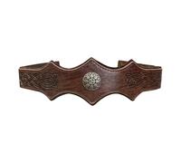 Bandeau en Cuir Vintage NICENEEDED Diadème Médiéval en Relief Bandeau de Cosplay Réglable Rétro avec Couronne de Guerrier Viking de la Renaissance