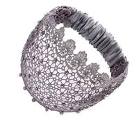 Bandeau en dentelle avec œillets, strass, élastique, style vintage | Bandeau large en dentelle pour femmes, femmes, fête, rencontres, loisirs, mariage, cérémonie, accessoire pour cheveux