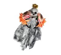 Bandeau en dentelle avec motif toile d'araignée pour Halloween avec tête de mort et rose pour cosplay, mode et festivals, bandeau en dentelle pour fêtes costumées