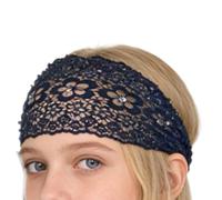 Bandeau en Dentelle Bandeau Floral Avec Des Perles