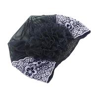 Bandeau en dentelle pour femme - Design élastique orné de perles | Coupe confortable - Style vintage - Tissu doux et léger - Idéal pour un mariage, une fête, un bal de fin d'année