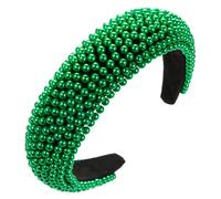 Bandeau en éponge avec perles - Tête de mort - Décoration de cheveux - Mariage et banquet - Accessoire de cheveux - Fête festive