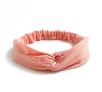 Bandeau en forme de croix pour femme - Bandeau bohème croisé - Bandeau élastique - Accessoire de cheveux en tissu pour femme - Sport - Yoga - Rose B