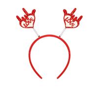 Bandeau en forme de cœur - Bandeau de Saint-Valentin - Bandeau d'amour scintillant pour femme - Accessoire de cheveux portable pour les fêtes de festival, les vacances - Accessoire photo pour femme