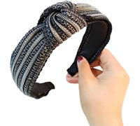 Bandeau en paille tressée avec nœud - Outil de coiffure - Plusieurs couleurs