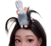 Bandeau en peluche animal mignon Remy Ratatouille pour filles et femmes