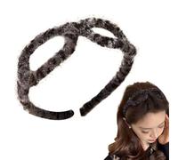 Bandeau en peluche | Bandeau en forme de lunettes pour soins de la peau - Cerceau à cheveux imprimé léopard, couvre-chef élégant pour spa, yoga, maquillage, lavage du visage