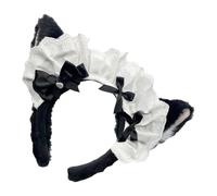 Bandeau en peluche et ruban - Confortable à porter - Accessoire pour diverses occasions