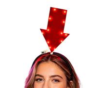 Bandeau en pointe de flèche | Coiffures de fête lumineuses | Bandeau de Mode | Pour festivals, fêtes, rassemblements de vacances, carnavals, soirées célibataires et cosplay