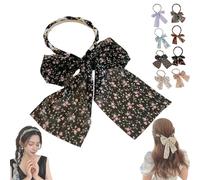 Bandeau en satin rétro avec nœud croisé - Réglable - Antidérapant - Pour perruques et femmes (09)