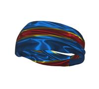 Bandeau en soie avec drapeau de la République démocratique du Congo pour homme et femme, antidérapant, anti-transpiration, idéal pour la gym, le basket-ball, le yoga