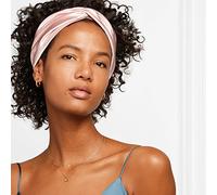 Bandeau en soie de mûrier 22 mommes pour femme - Cheveux torsadés doux et naturels - Rose
