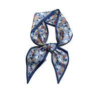 Bandeau en soie for femmes, Foulard slim, bandes de cheveux, sac, ruban for poignet, chouchou for filles, bandeau pied-de-poule, Foulard(Color:Lo-37)