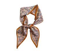 Bandeau en soie for femmes, Foulard slim, bandes de cheveux, sac, ruban for poignet, chouchou for filles, bandeau pied-de-poule, Foulard(Color:Lo-26)