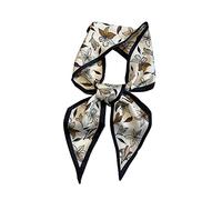 Bandeau en soie for femmes, Foulard slim, bandes de cheveux, sac, ruban for poignet, chouchou for filles, bandeau pied-de-poule, Foulard(Color:Lo-30)