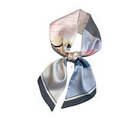 Bandeau en soie for femmes, Foulard slim, bandes de cheveux, sac, ruban for poignet, chouchou for filles, bandeau pied-de-poule, Foulard(Color:Lo-97)