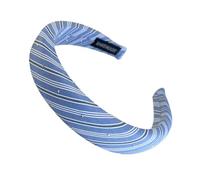 Bandeau en tissu respirant à pois rayés avec rembourrage doux, accessoire de cheveux tendance pour fête, ornement de cheveux confortable rembourré en éponge