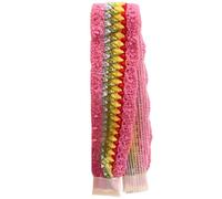 Bandeau en tricot à motif floral vintage avec fermeture réglable pour adultes pour le sport et les fêtes