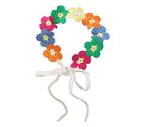 Bandeau en tricot doux avec fleur réglable pour cuir chevelu sensible, plage, mariage ou usage quotidien, bandeau tricoté léger pour peaux sensibles