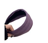 Bandeau en velours violet tricoté à larges bords pour l'automne et l'hiver pour femme, design de niche, haut tête de mort, accessoires pour cheveux (1)