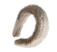 Bandeau En Vison Pour Femmes - BandeauDoux Et Chaud Pour L'automne, Couvre-chef Flou À La Mode, Accessoire Pour Cheveux Confortable | BandeauoArtificiel Pour Le Lavage Du Visage En Intérieur Et En Ex